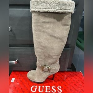 Guess Gwedesia Suede Tan Boots